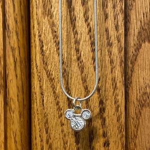 Mickey Mouse Rhinestone Necklace